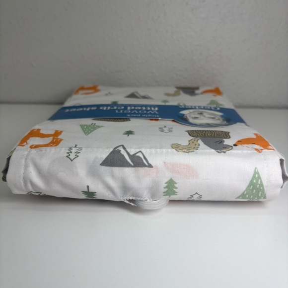New Gerber Woodland Fitted Crib Sheets Fox Squirrel - Picture 4 of 6